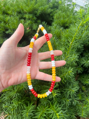Kansas City Chiefs Beaded Necklace