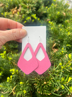 Pink Royale Cutout Earrings