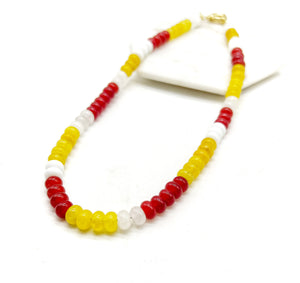 Kansas City Chiefs Beaded Necklace