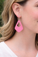 Pink Royale Cutout Earrings