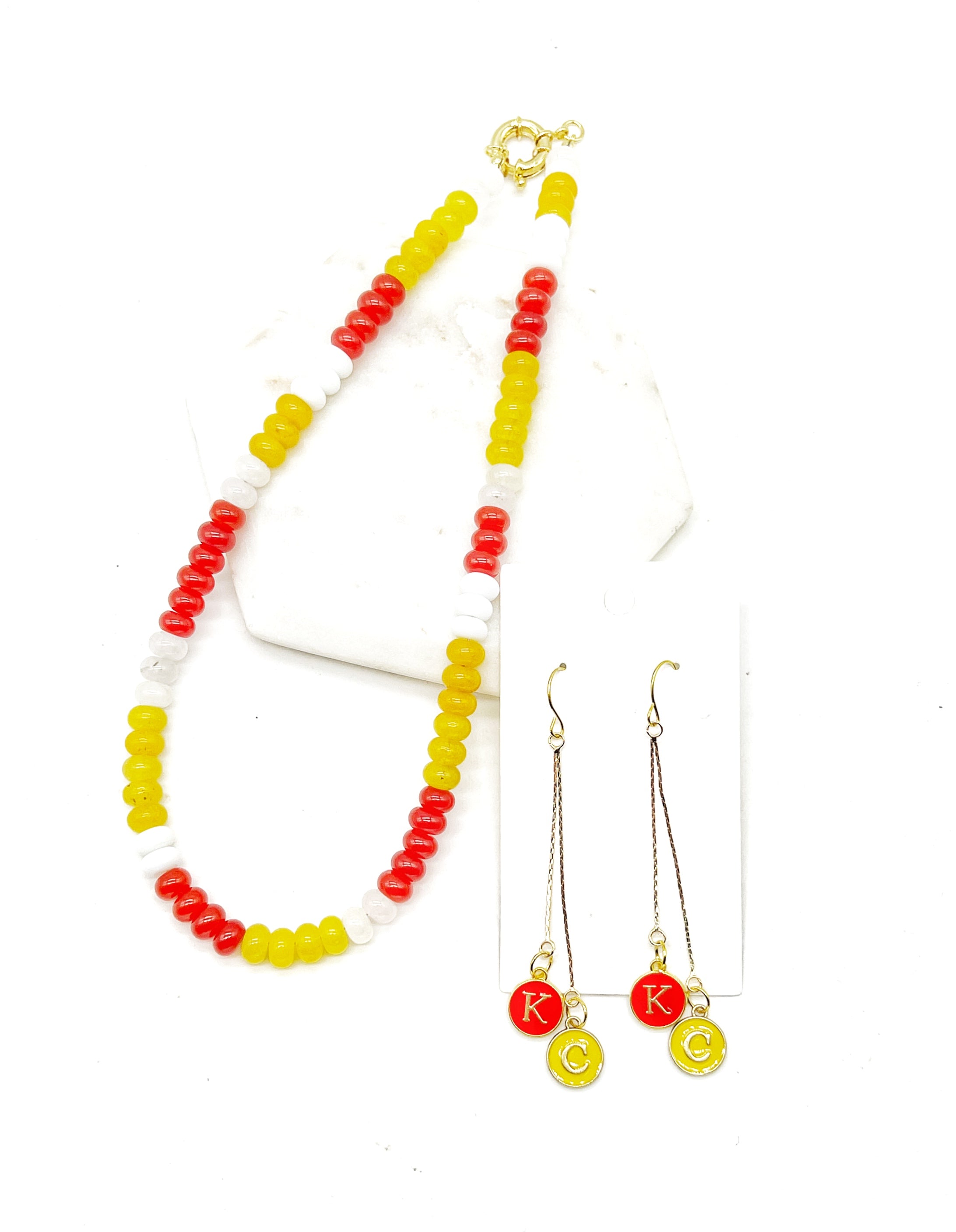 Kansas City Chiefs Beaded Necklace