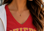 Chiefs Gemstone Charm Necklace