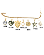 Gold Stainless Steel Double Link Necklace Pendant Option