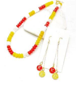 Kansas City Chiefs Beaded Necklace
