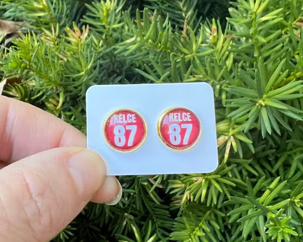 Travis Kelce Stud Earrings