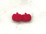 Red Pumpkin Stud Earrings