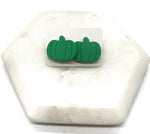 Green Pumpkin Stud Earrings