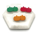 Red Pumpkin Stud Earrings