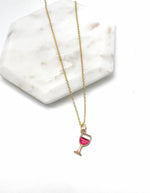 Red Wine Charm Necklace