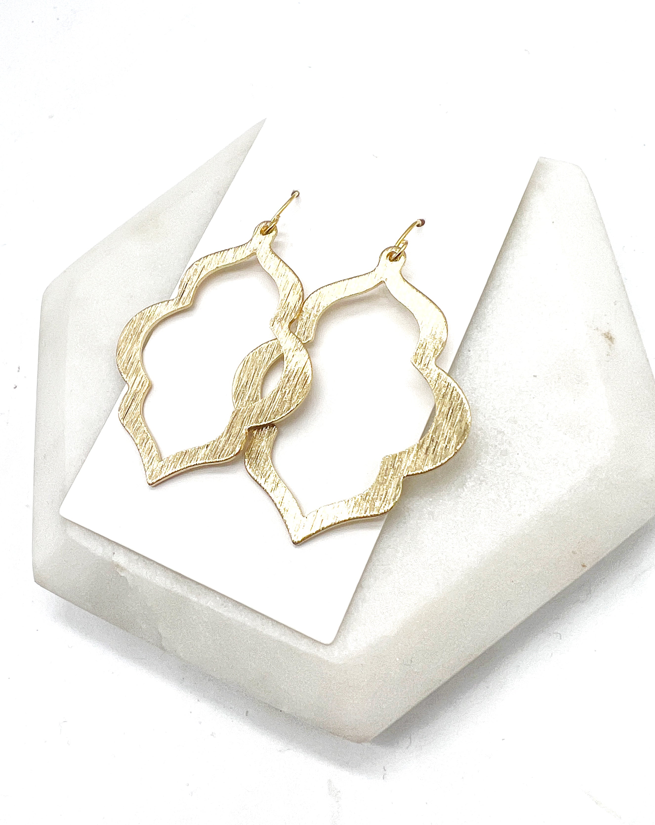 Gold Casablanca Metal Earrings