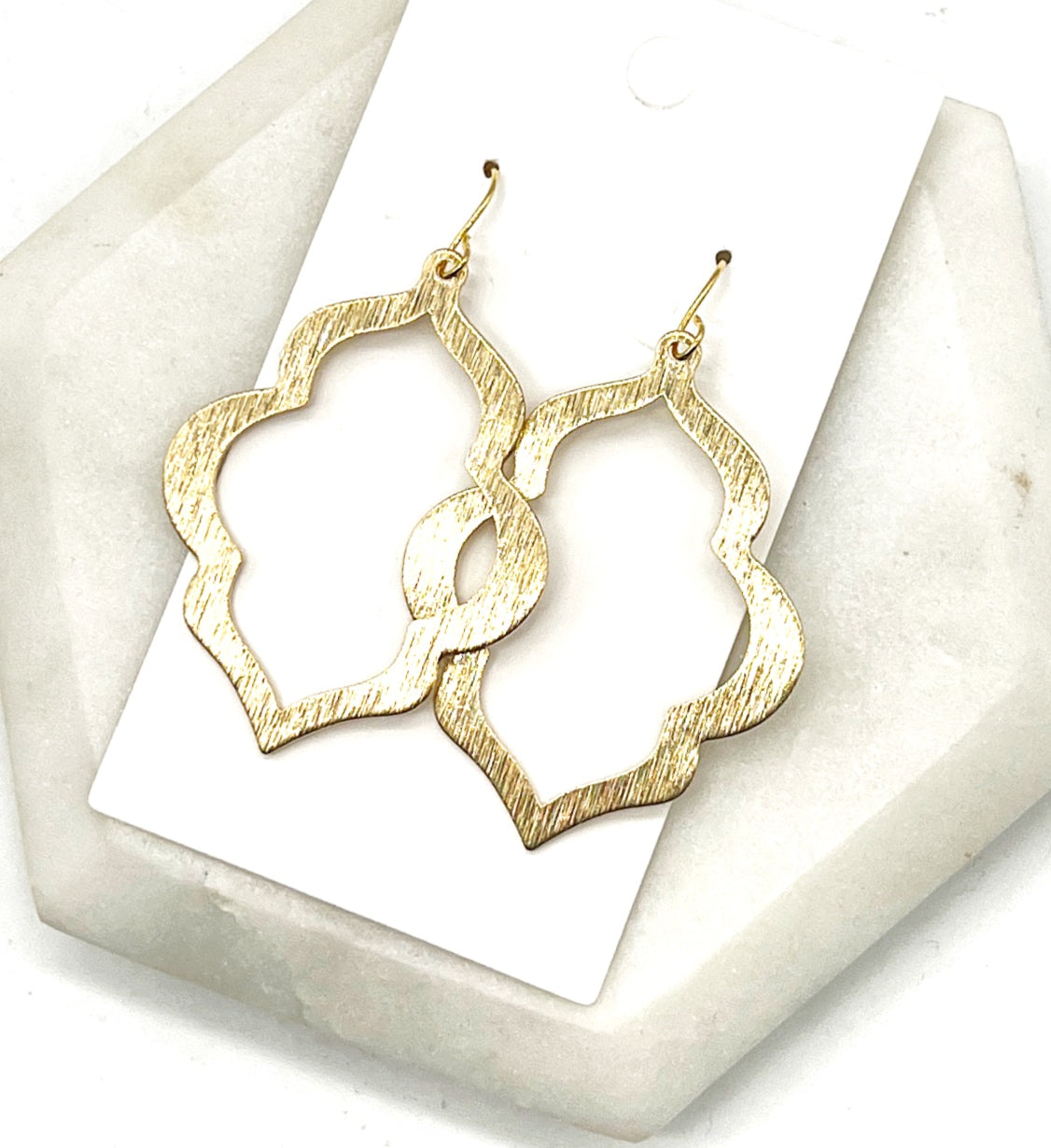 Gold Casablanca Metal Earrings