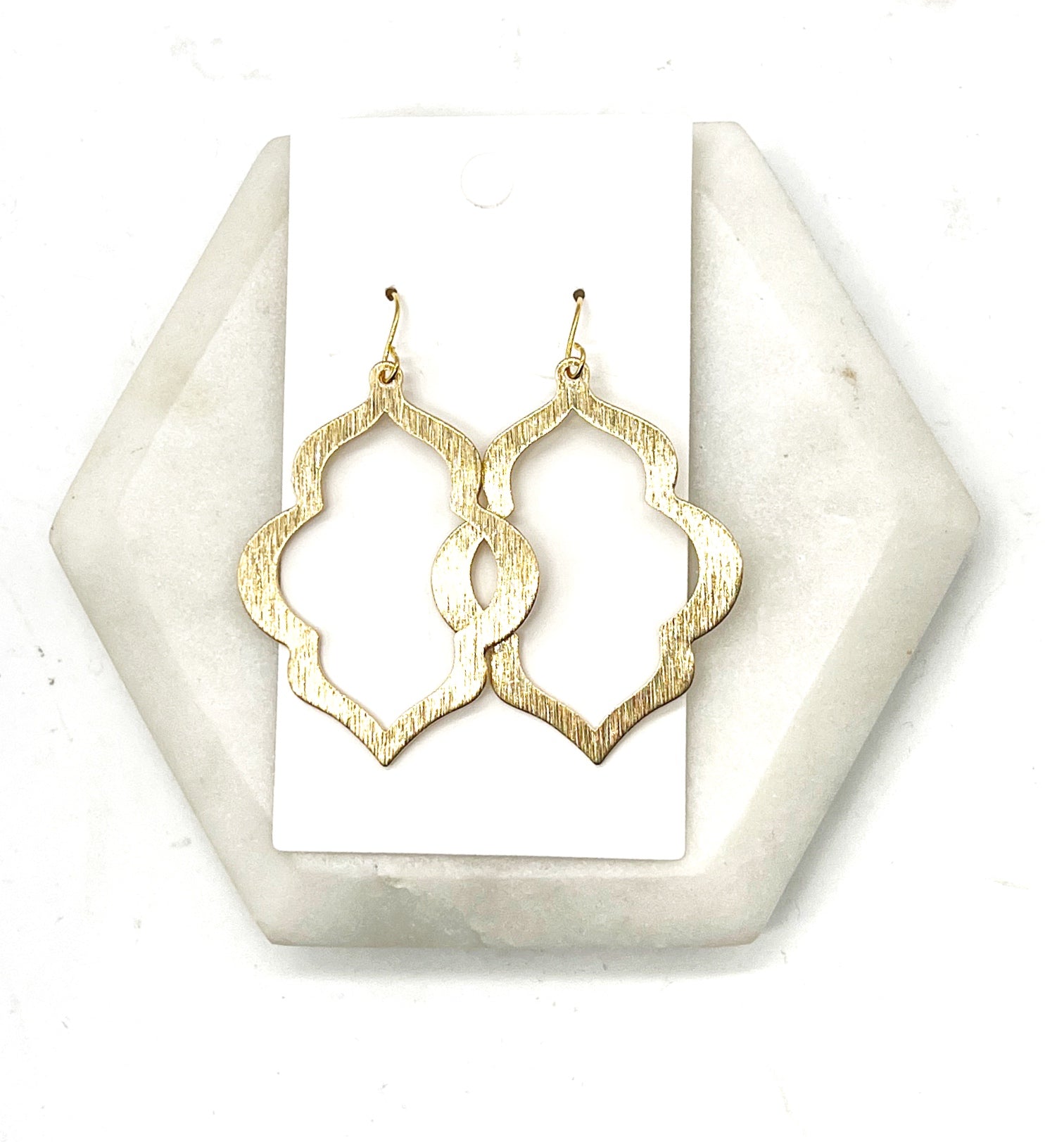 Gold Casablanca Metal Earrings