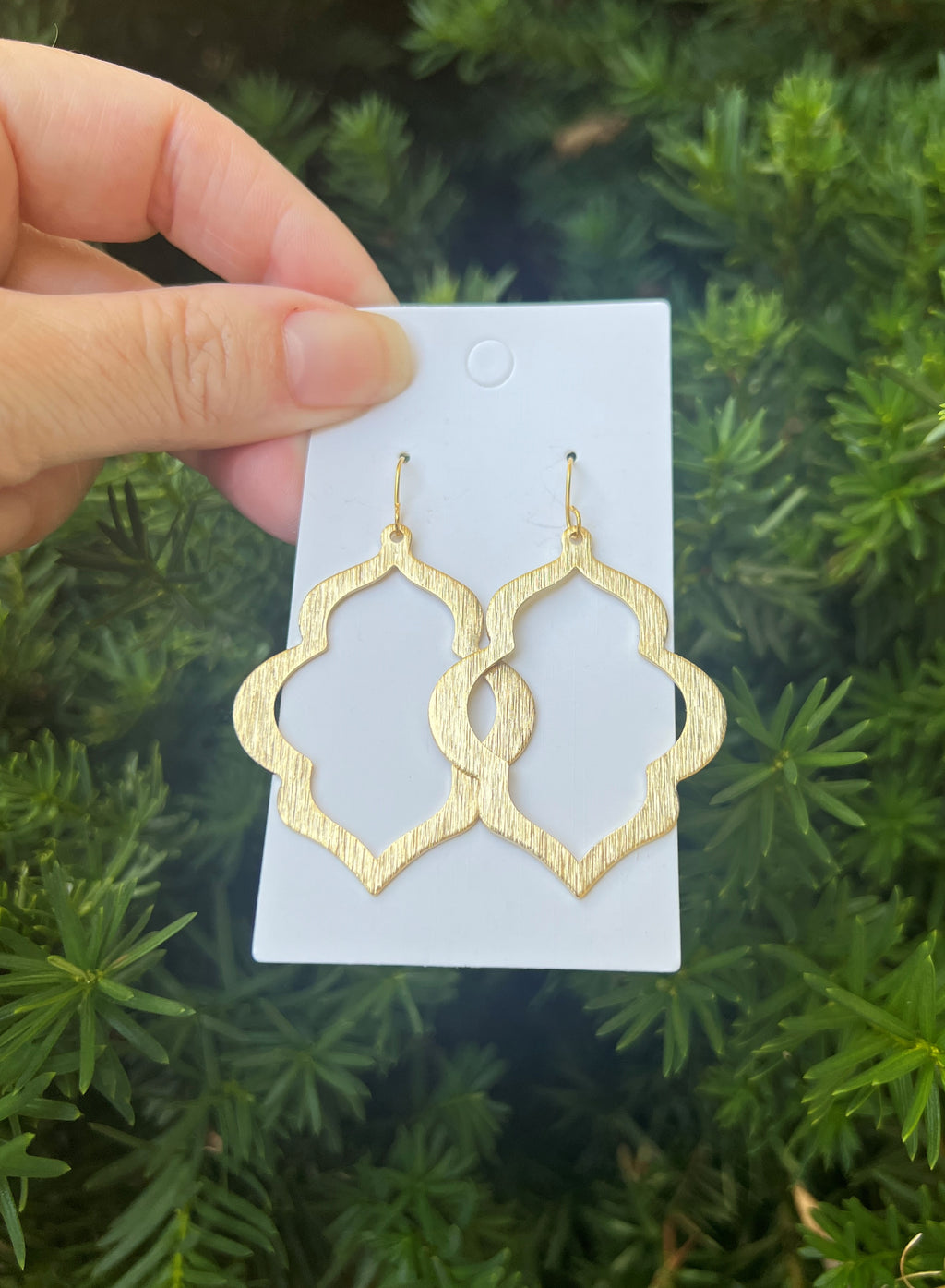 Gold Casablanca Metal Earrings