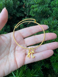 Gold KC Bangle Bracelet