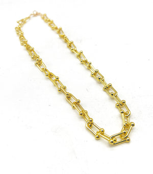 Gold Barbarella Chain Link Necklace