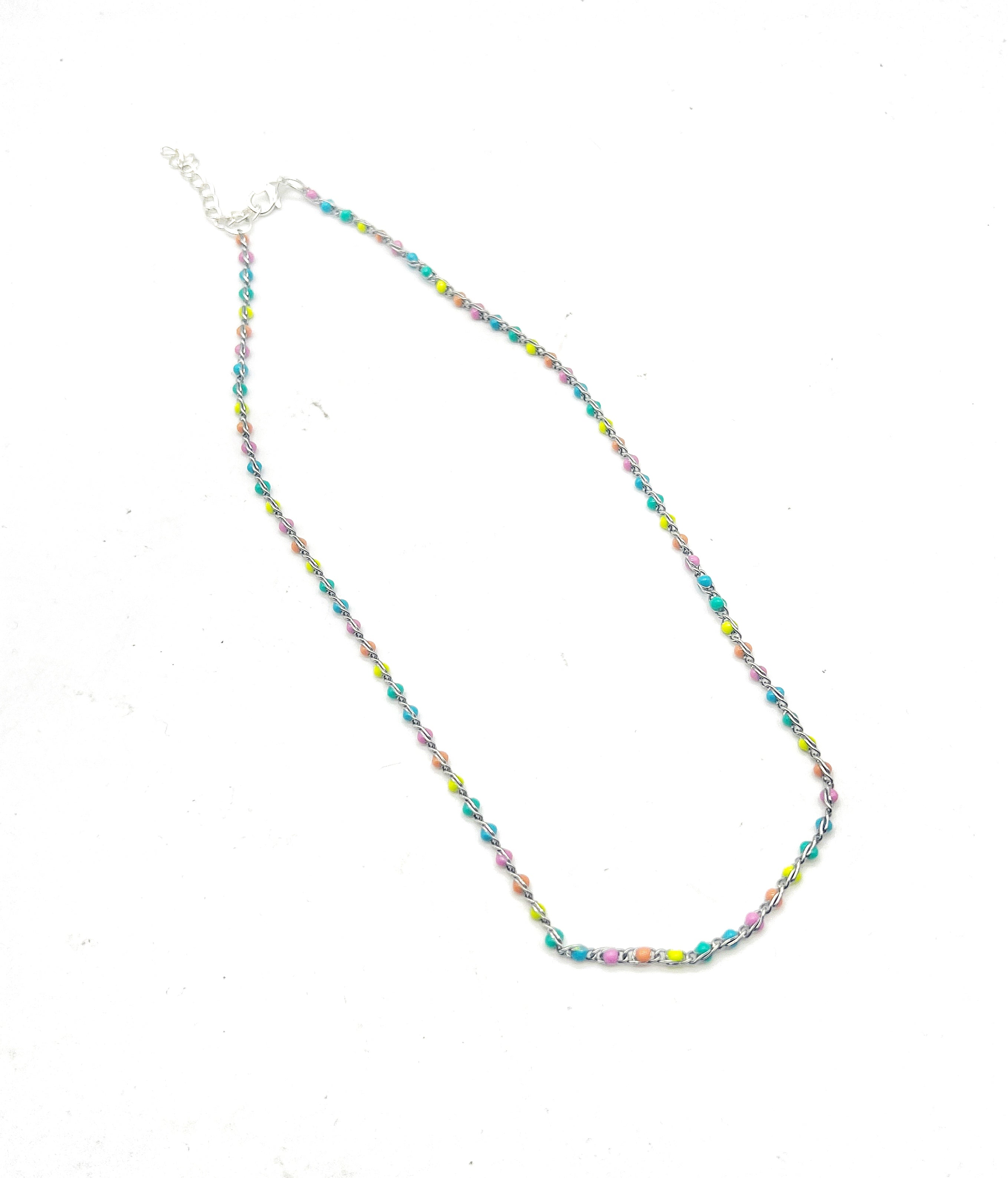 Colorful Enamel Dot Necklace