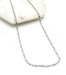 Silver Stainless Steel Ball Chain Necklace