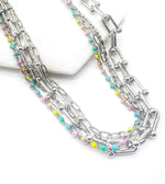 Silver Barbarella Chain Link Necklace