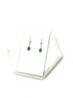 Emerald Mini Sparkle CZ Earrings