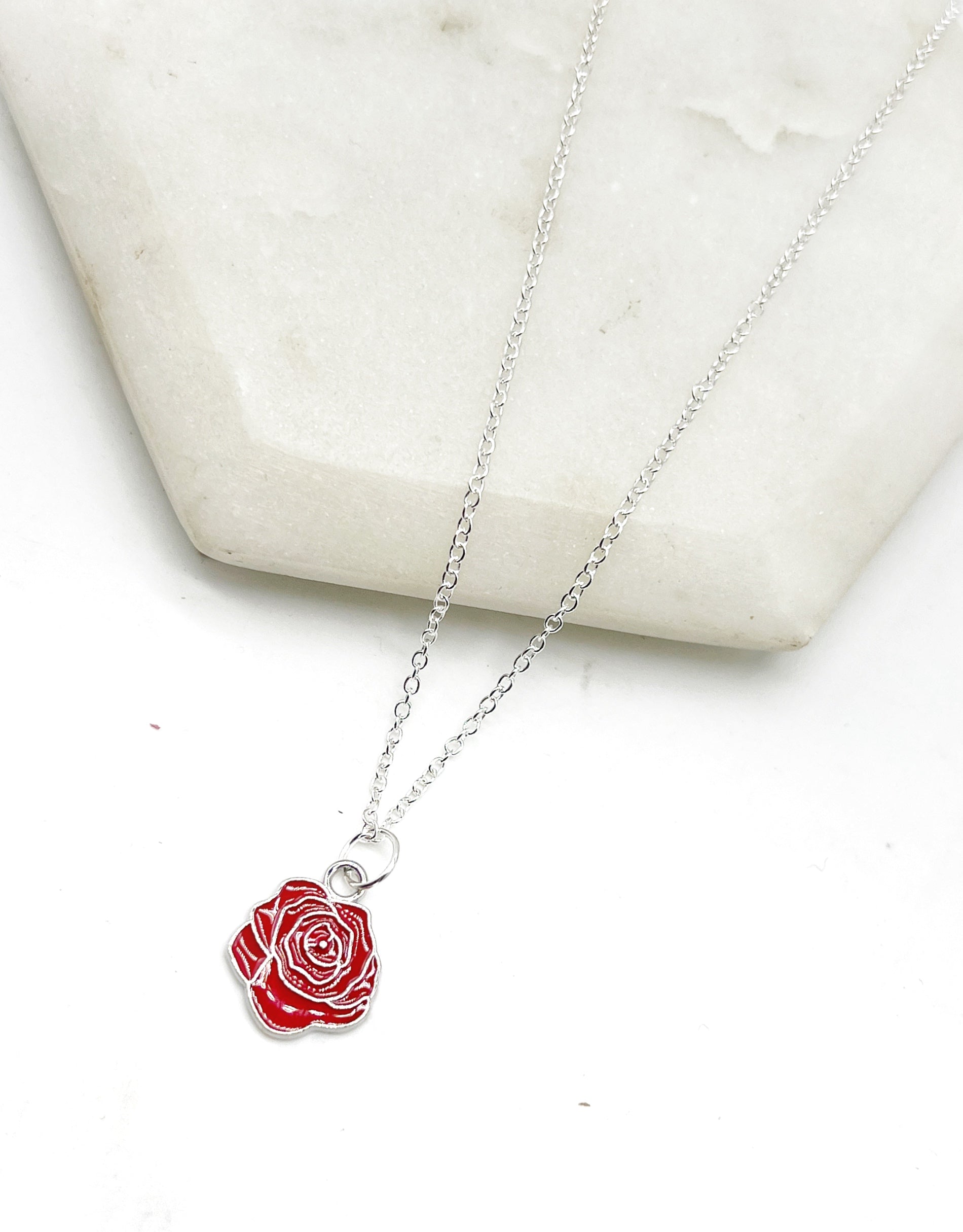 Red Rose Necklace