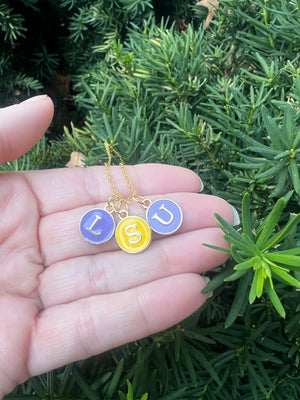 LSU Charm Necklace