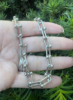 Silver Barbarella Chain Link Necklace