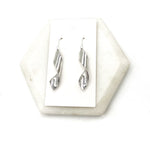 Silver Twist Metal Earrings