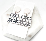 Neutral Floral Deco Earrings