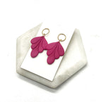 Berry Clay Flourish Earrings