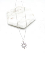 Silver Star CZ Necklace