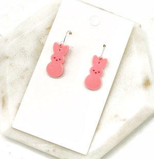 Pink Peep Earrings