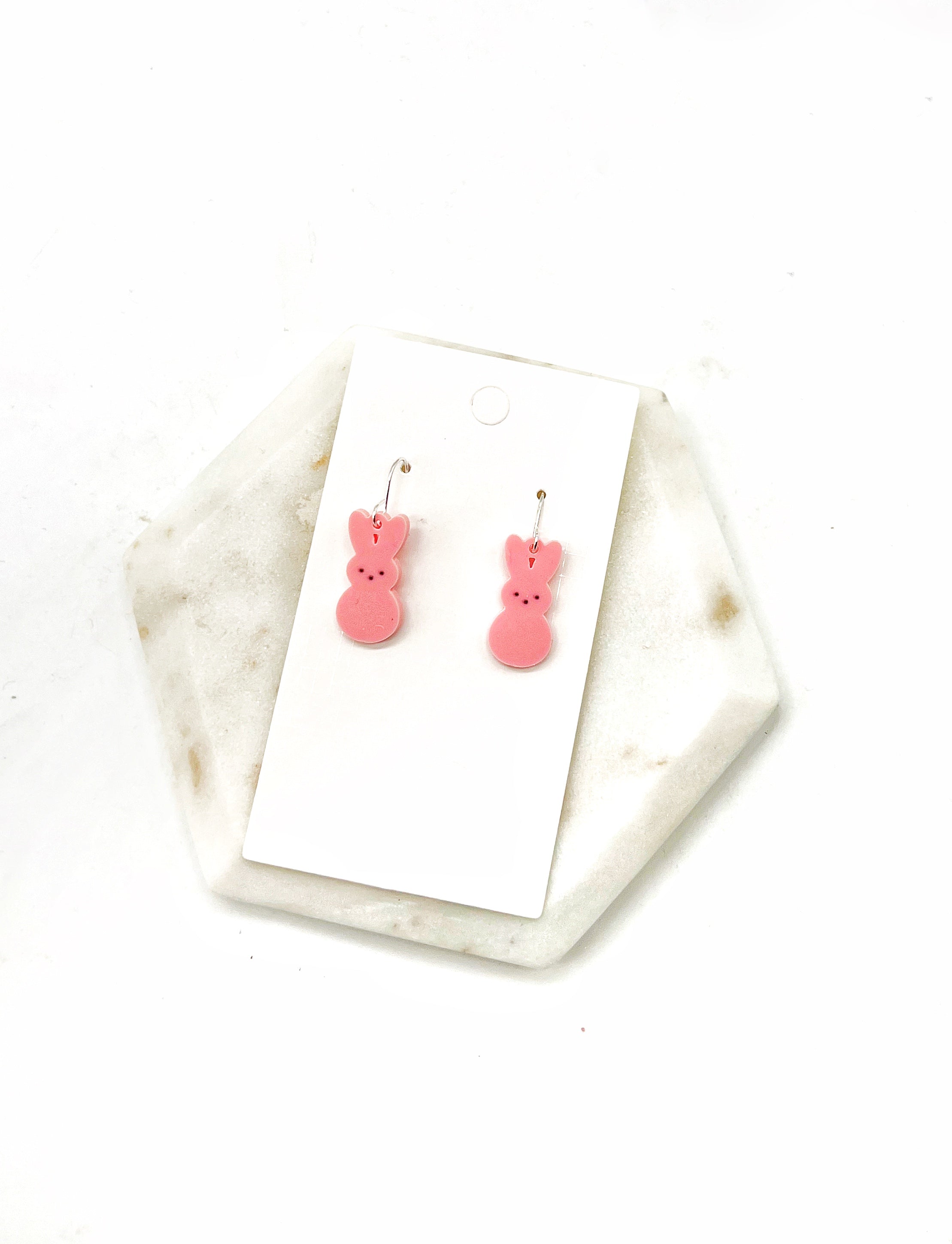 Pink Peep Earrings