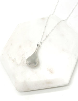 Silver Dewdrop Necklace