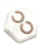 Brown Candy Hoop Earrings