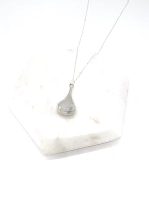 Silver Dewdrop Necklace