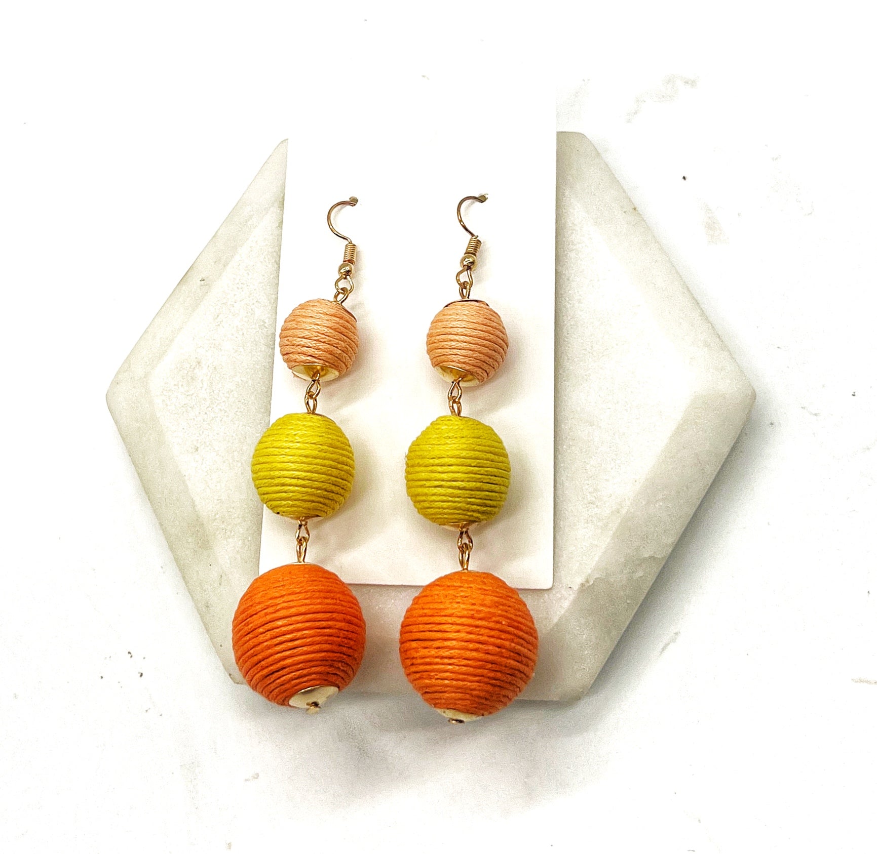 Candy Corn Bon-bon Earrings