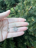 Silver Star CZ Necklace