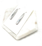 Silver Chrome Pixie Acrylic Earrings