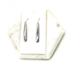 Silver Chrome Pixie Acrylic Earrings