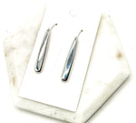 Silver Chrome Pixie Acrylic Earrings