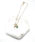 Sage Green Pearl Shell Necklace