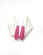 Hot Pink Farrah Fringe Earrings