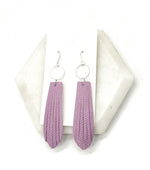 Lilac Farrah Fringe Earrings