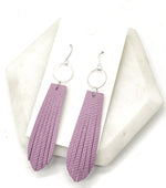 Lilac Farrah Fringe Earrings