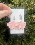 Blush Pink Ginkgo Leaf Earrings