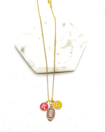 KC Rhinestone Football Charm Necklace