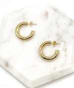 Gold Hoop Earrings- 3 sizes