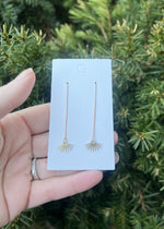Gold Spark Threader Earrings