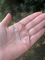 Clear Resin Ring Mini Hoop Earrings