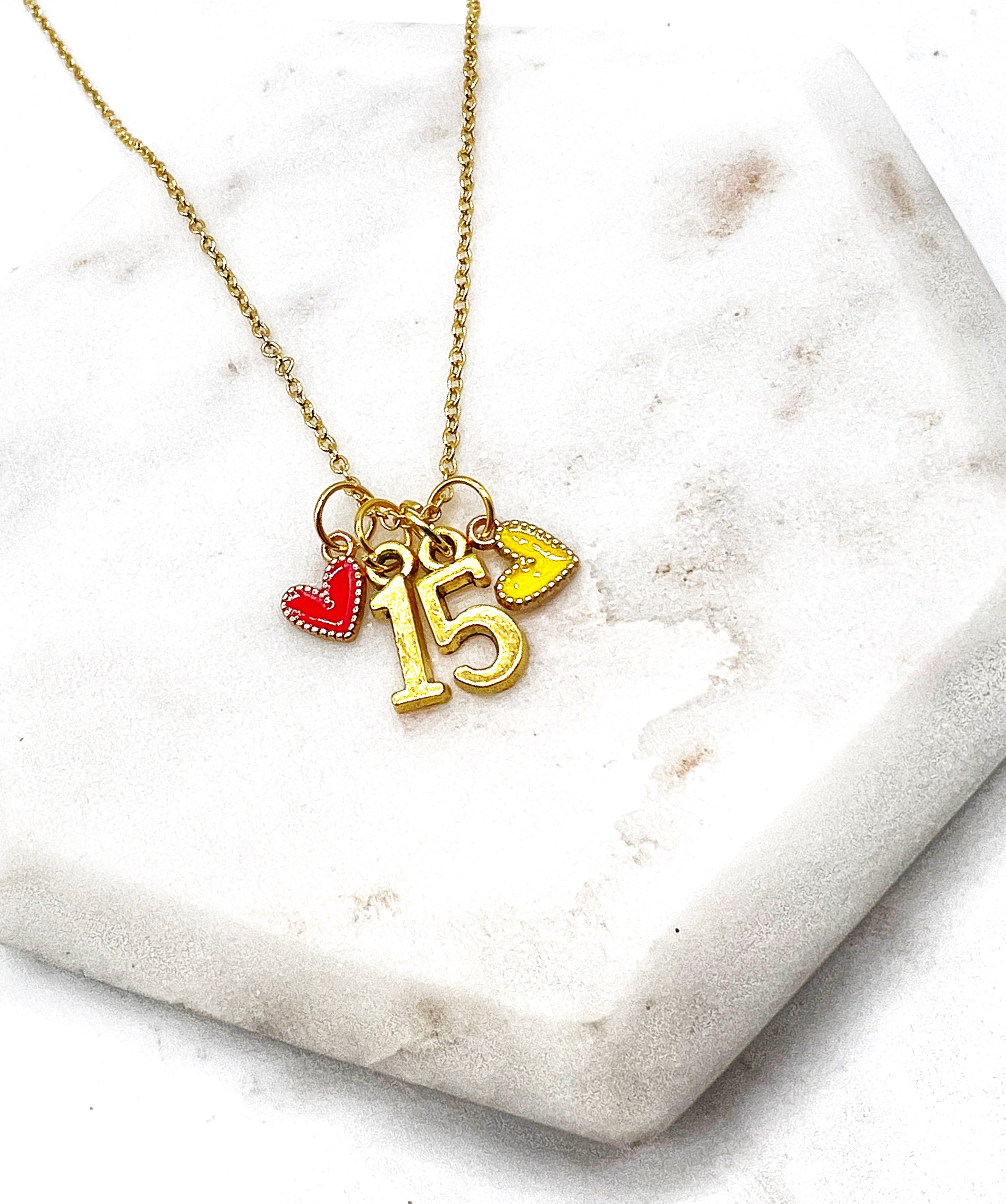 Mahomes 15 Charm Necklace